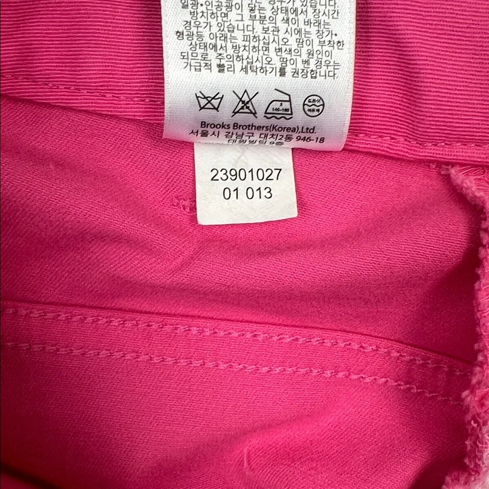 Brooks Brothers 346 Y2K Pink Cotton Stretch Mini Skirt 14 - Picture 8 of 8
